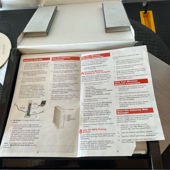 Motorola/Arris 
SURFboard® Cable Modem & Wi-Fi® Router
Excellent condition - Picture 6 of 13